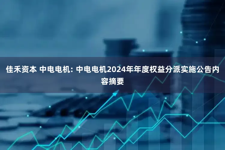 佳禾资本 中电电机: 中电电机2024年年度权益分派实施公告内容摘要