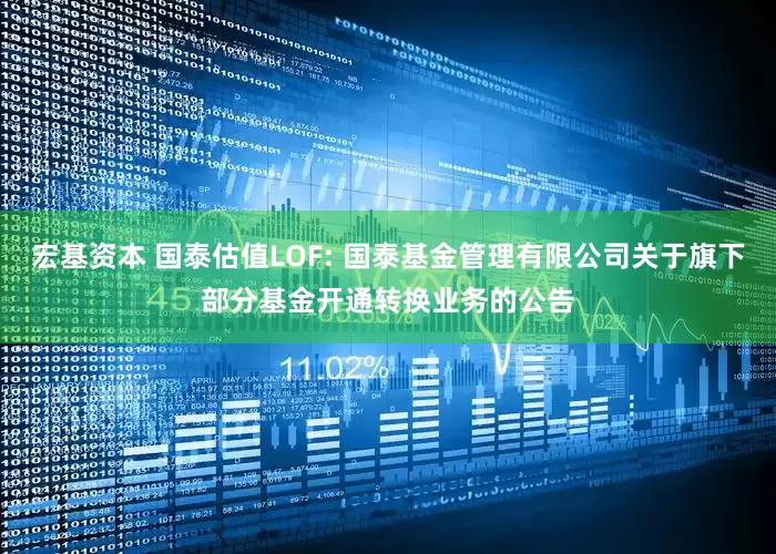 宏基资本 国泰估值LOF: 国泰基金管理有限公司关于旗下部分基金开通转换业务的公告